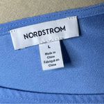 Nordstrom Size Large Basic Lightweight Top Solid Blue Photo 7