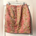 DKNY  Pleated Snakeskin Miniskirt/Pencil Skirt Size 6 Photo 1