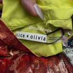 Alice + Olivia Mertie Mock Neck Pleated Maxi Dress Photo 8