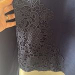 Tory Burch Navy Blue Lace Detail Women's Top M Photo 5