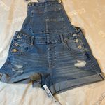 No Boundaries Women’s  Light Blue Denim Overalls Photo 2