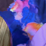 Jonathan Simkhai Judite Watercolor‎ One Piece Cut Out Bathing Suit Size Small Photo 4