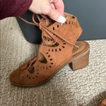 SO Brown Suede Lace-Up Sandals Photo 5
