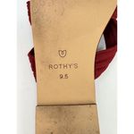 Rothy's The Triple Band Womens Sandals Red Flat Slip On Slide Comfort US 9.5 Photo 7