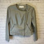 Cupcakes and Cashmere stunning faux leather moto jacket size small Photo 1