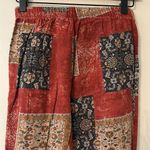 Patchwork graphic bohemian Harem pants Red Size XS Photo 0
