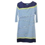 J. McLaughlin ‎ Blue Striped Catalina Cloth Nicola Dress Size SMALL Photo 2