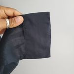 Mossimo Women's Black Sheer Button Down Shirt Cotton Ruffle Accent L Size L Photo 3