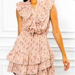 ROCHELLE BEHRENS The Sleeveless Ruffled Mini Shirt Dress Size XS Photo 0