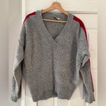 Sandro ‎ Briona Gray Wool Polyamide Blend Knit Sweater Size 2 US Medium Photo 2