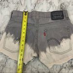 Levi's 511 Vintage Grey Gray White Ombré Denim Jean shorts waist size 27 Photo 3