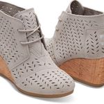 Toms Wedge Suede Shoes Size 8 Photo 0
