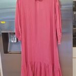 πDOENπ Everest Dress ~ Camilia Long Sleeve 100% Silk Cottagecore Small S NWT Pink Photo 8