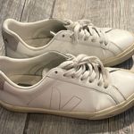 VEJA  White Minimalist Sneakers with Rubber Sole Photo 0