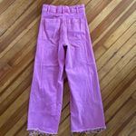 ZARA Marine Straight Jean in Hot Pink Size 4 Photo 3