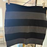 Divided  by H&M Striped Black and Gray Women's Skirt Photo 9