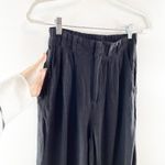Z Supply  High Rise Wide Leg Farrah Linen Blend Pants Trousers Black XS Photo 9