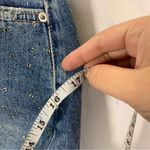 ZARA  Denim distressed embellished high waisted shorts Photo 5