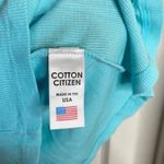 Cotton Citizen  Ribbed Tee Turquoise Blue Size Small Short Sleeves Basic Photo 4