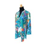 Amanda Uprichard  100% SILK FLORAL SHIRT BLOUSE SIZE SMALL Photo 3