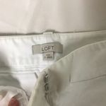 Loft  Women's Sz 2 White Dress Crop Pants Photo 2