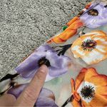 Alice + Olivia  Women’s Silk Blend Sheila Blouse Top V-Neck Orchid Multicolor S Photo 13