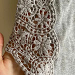 Staring At Stars Grey Crochet Tank Top, Casual Grey Basics, Women's Size Small Photo 1