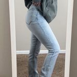 Abercrombie & Fitch Slim Straight 90’s High Rise Jeans Light Wash Photo 2