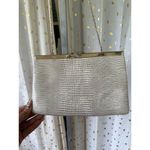 Etra Vintage 1960 Genuine Snakeskin Pattern Leather Expand Envelop Clutch Purse Photo 1