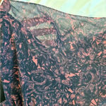 ALLSAINTS  Nichola Rosalyn Dress S Black Floral Chiffon Smock Waist Gray $260 Photo 10