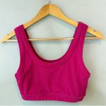 Alo Yoga  Hot Pink Ribbed Wellness Sports Bra Photo 1
