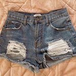 Forever 21 Ripped Jean Shorts Photo 0