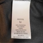 Dress Barn Size Medium Petite Crewneck Shorts Sleeve Black/White Top Photo 3