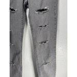 ZARA Women's Size 6 High Rise Skinny Ripped Distressed Gray Pants Jeans New Photo 3
