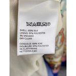 Collette Dinnigan 100% Silk Multicolor Print Sleeveless Dress Size 4 Designer Tan Photo 4