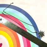 Silver tone rhinestone star pendant necklace Photo 6