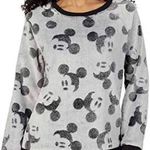 Disney Gray Mickey Mouse Plush Sweater Top Size M Photo 0