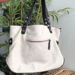 2000s Y2K Silverake White black leather cross rhinestone silver hardware shoulder hand bag purse western boho #indie #whimsygoth #biker Photo 2