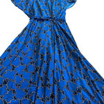 Vicky Tiel Blue Print Wrap Photo 9