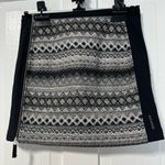 SKHOOP Patsy Short Skirt Black Gray Woven Knit Sweden Academia Women's Size S Photo 0