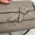 Nine West NWOT light gray buckle strap crossbody accordion magnetic purse bag Photo 2