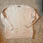 Cyrus  Womens Cable Knit Sweater Medium Beige Long‎ Sleeve Pullover Photo 0