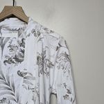 Haven Well Within Organic Cotton Jersey Tropical Toile Robe Matching Pants Sz XS White Photo 1