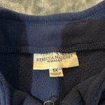 Rebecca Malone  Women's Blue Vintage Cardinal Fleece Vest Zip Embroidered Size 1X Photo 3