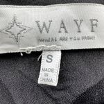 WAYF  Dolman Long Sleeve Mini Dress Floral Cocktail Elastic Waist Black S NWOT Photo 2