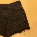 Topshop 🛍️ Moto Mom Black High Waisted Distressed Cut Off Jean Denim Short 2 Photo 5