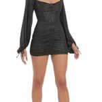 Lucy in the Sky Glitter Long Sleeve Corset Dress Photo 1