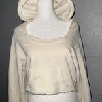 Altar'd State NWOT As Revival Hoodie Ivory Laced Size Medium  Photo 0