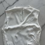 ALC Frank A.L.C. Kaia Gathered Sleeveless Midi Dress Off White Size 6 Feminine modest Chic Photo 7