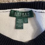 Ralph Lauren Lauren Striped Boat Neck Long Sleeve Cotton Sweater Women's Size S Photo 4